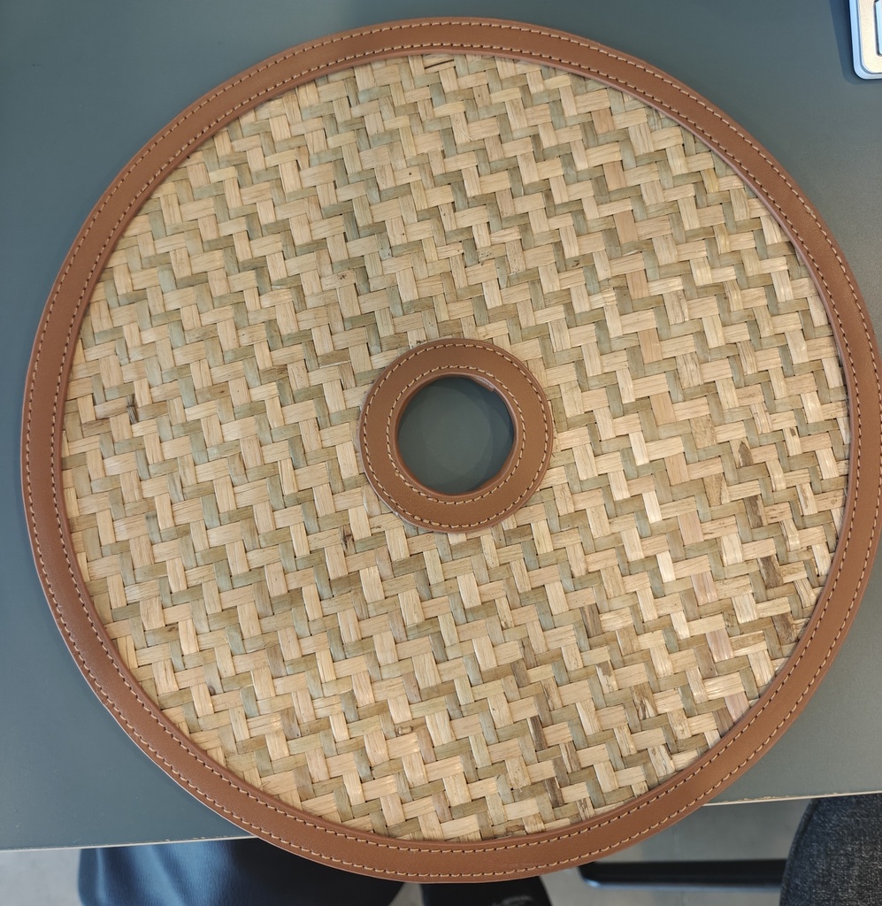 [1218/30/TOPO] HADA ACCESORIO (MIMBRE CLARO / RIBETE TOPO, 30)