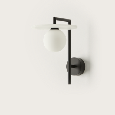 [A1289/ALAB] MIRO APLIQUE (CONJUNTO) (ALABASTRO 20CM)