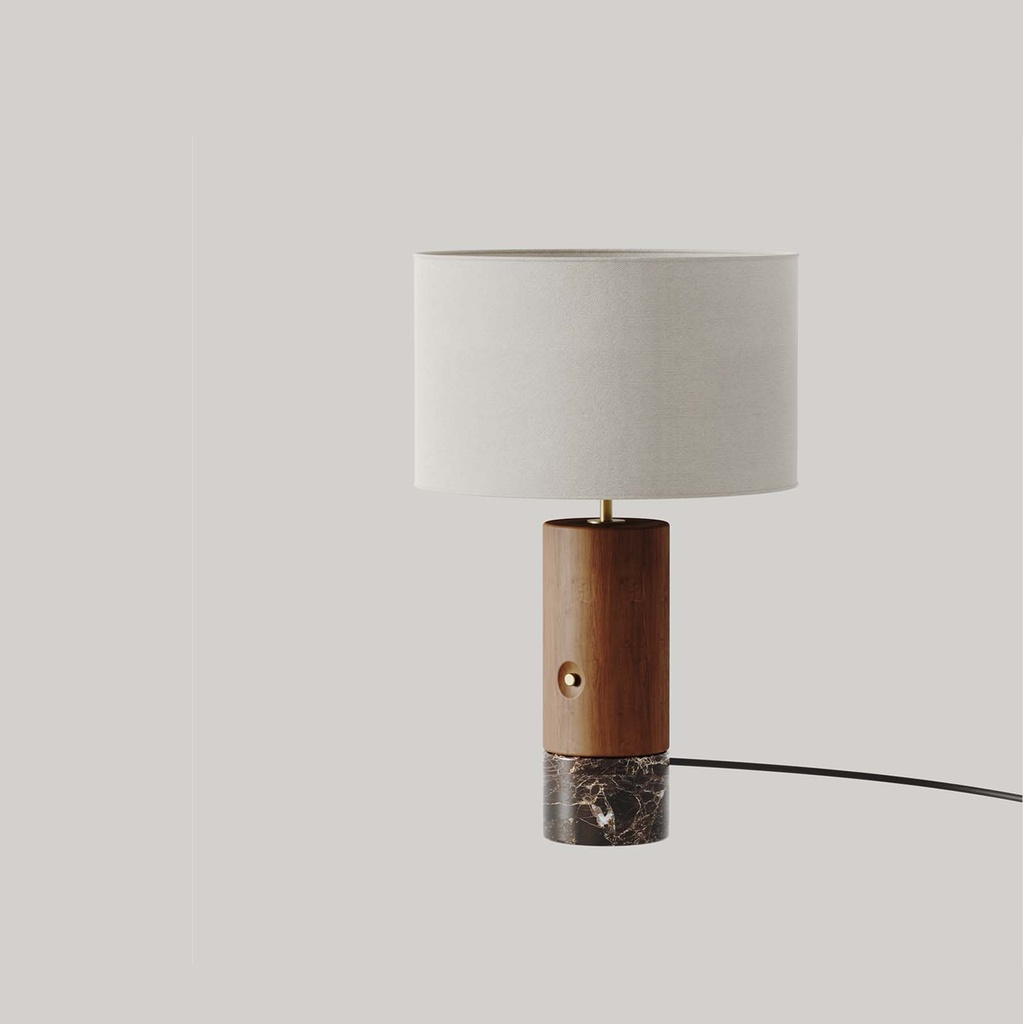 [S1325/TRA] SANO SOBREMESA (MADERA NATURAL / TRAVERTINO)