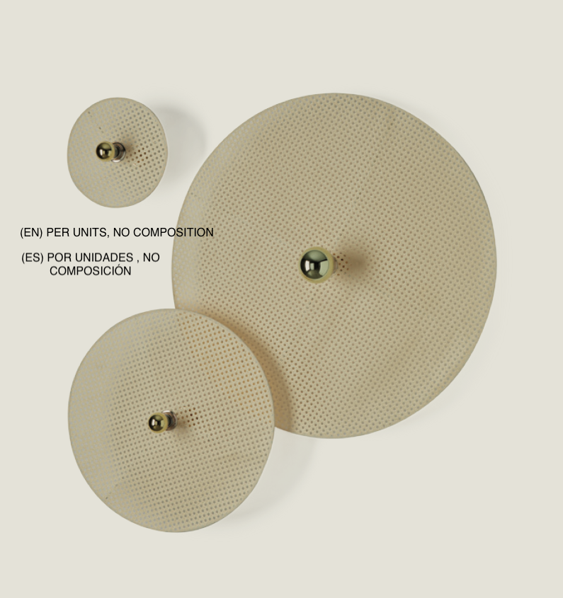 [A1125/30/BCO/NATURAL] TAN TAN APLIQUE (BLANCO MATE, RATTAN NATURAL, DISCO 30CM)