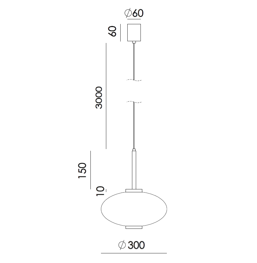 [C1234] COLGANTE OVALO