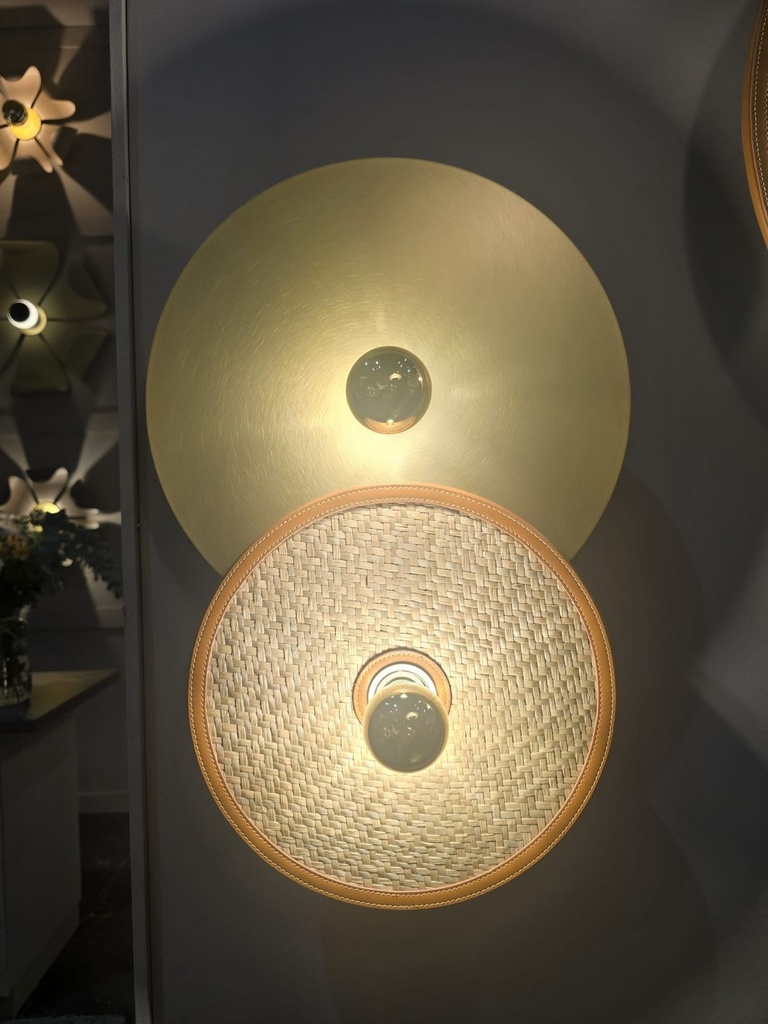 [A1259/2 MIMBRE] ABBY 2 ORO CON DISCO MIMBRE