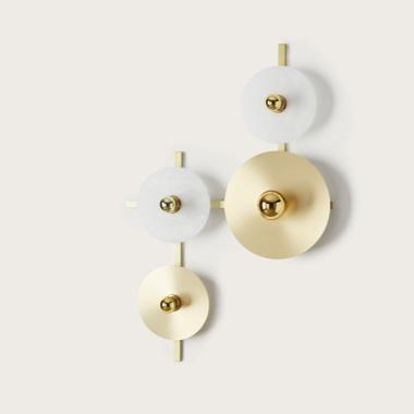 [A1259/4/CATALOGO] ABBY 4 APLIQUE ACCESORIOS INCLUIDOS