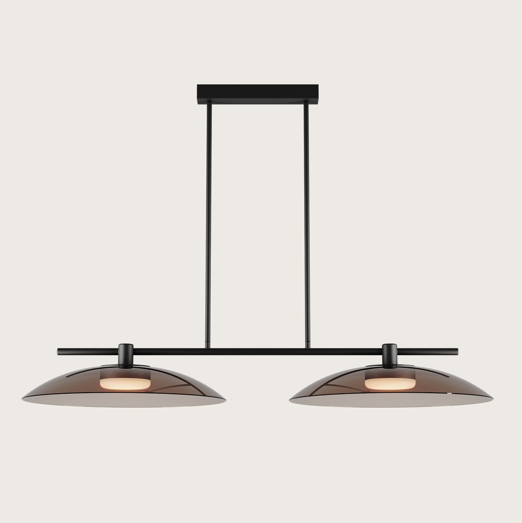 [C1338/2/NEG/AMBAR] BETTY COLGANTE L (FUMÉ AMBAR, NEGRO MATE)