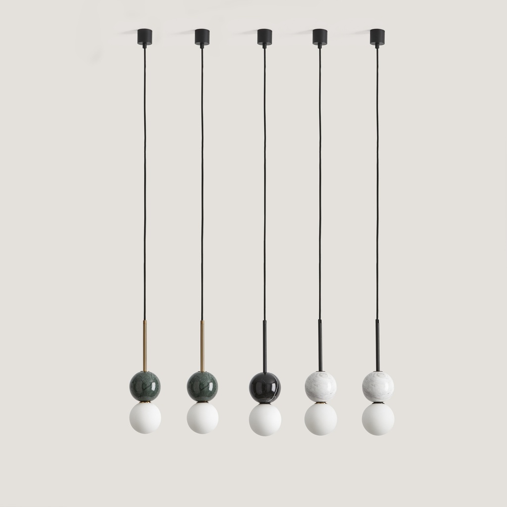 [C1280/NEG/BCO] DALT S COLGANTE (NEGRO MATE, BLANCO)