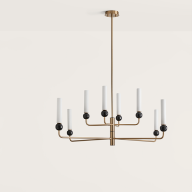 [C1224/8/NEG] DELIE L COLGANTE (NEGRO MATE / MARMOL BLANCO)